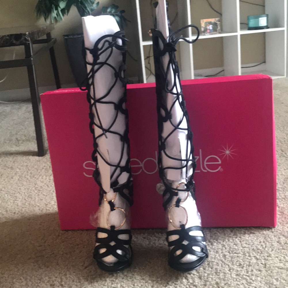 Lace up heels